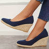 Zavando - Espadrillas con zeppa a piattaforma slip-on sandali
