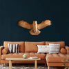 Majestic Owl Wood Wall Sculpture - Elegante Natuurlijke Wanddecoratie
