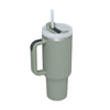 Isolierbecher mit Griff und Strohhalm, 40 oz