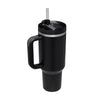 Isolierbecher mit Griff und Strohhalm, 40 oz