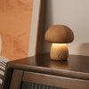 LumoGlow - Incantevole Lampada Notturna LED a Forma di Fungo in Legno