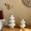 Vaso ceramico a spirale boho