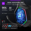 Cuffie wireless di alta qualità 2,4 GHz E1000 WT: cuffie da gioco surround, microfono, bassa latenza, per PC/PS4/PS5/Xbox | Compatibile con MacBook, laptop, iPhone, Android, Samsung