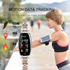 Braccialetto fitness smart impermeabile con misuratore di frequenza cardiaca e pressione sanguigna per donne