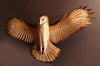 Majestic Owl Wood Wall Sculpture - Elegante Natuurlijke Wanddecoratie