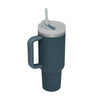 Isolierbecher mit Griff und Strohhalm, 40 oz