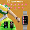 Volledig scherm Touchscreen Multi-Sport en Fitness Tracker Smartwatches voor vrouwen