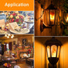 Lampade LED con effetto fiamma