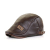 Retro Leather FlatCap – Stijlvolle leren pet voor mannen