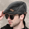Retro Leather FlatCap – Stijlvolle leren pet voor mannen