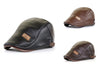 Retro Leather FlatCap – Stijlvolle leren pet voor mannen