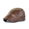 Retro Leather FlatCap – Stijlvolle leren pet voor mannen