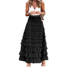 Jenna | Elegante Lange Rok met Ruches voor Dames