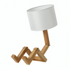 NordicLight – Lampada da tavolo scandinava con scaffale integrato