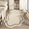 Tappeto Wave Monocromo – Tappeto da golf moderno per un interno elegante