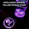 LED-Becherhalter | 2 Stück Auto-Logo-Licht