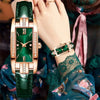 Elegante orologio quadrato lussuoso per donne