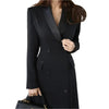 ALTHEA BLAZER MAXI JURK MET TWEE RIJEN KNOPEN VOOR DAMES