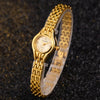 Mini orologio di lusso dorato per donne