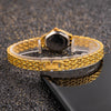 Mini orologio di lusso dorato per donne