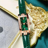 Elegante orologio quadrato lussuoso per donne