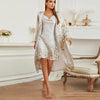 LuxeNight - Set Camicia da Notte e Accappatoio in Raso