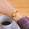 Mini orologio di lusso dorato per donne