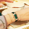 Elegante orologio quadrato lussuoso per donne