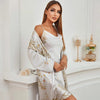 LuxeNight - Set Camicia da Notte e Accappatoio in Raso