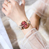 Diamant kwarts horloge voor vrouwen