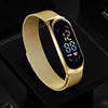 LED-horloge met magnetische band voor vrouwen
