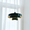 Lampada a sospensione Luxora - Lampada a sospensione elegante nero-oro