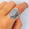Boheemse Stil Mondstein Ring