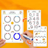 Quaderno Educativo Riutilizzabile - Apprendimento Interattivo senza Tempo davanti allo Schermo