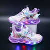 Scarpe da ginnastica arcobaleno glitterate - Scarpe LED per bambini