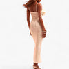 SALOMI | Maxi-jurk met Textuur en Oversized Corsages - Moeiteloze Eleganties