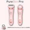 PureSkin PRO waterdichte damesraser voor zijdezachte huid - pijnloos, nat & droog