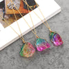 Collana in quarzo arcobaleno
