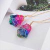 Collana in quarzo arcobaleno