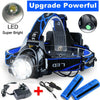 990000LM Oplaadbare LED hoofdlampe Zoombare Zaklamp Tactische Koplamp Fakkel