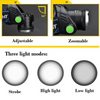 990000LM Oplaadbare LED hoofdlampe Zoombare Zaklamp Tactische Koplamp Fakkel