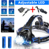 990000LM Oplaadbare LED hoofdlampe Zoombare Zaklamp Tactische Koplamp Fakkel
