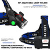 990000LM Oplaadbare LED hoofdlampe Zoombare Zaklamp Tactische Koplamp Fakkel