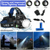 990000LM Oplaadbare LED hoofdlampe Zoombare Zaklamp Tactische Koplamp Fakkel