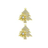 Fling Bling | Weihnachtsbaum Schneeflocken Rotationsohrringe für festlichen Glanz