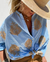 Clara - Elegante Bloes met Chic Patroon