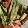 Clara - Elegante Bloes met Chic Patroon