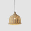 NatureGlow Lampada a sospensione - Illuminazione in Rattan intrecciato e Bambù