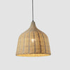 NatureGlow Lampada a sospensione - Illuminazione in Rattan intrecciato e Bambù