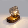 FrostStone Lampada da Tavolo in Vetro - Illuminazione Elegante per ogni Interno